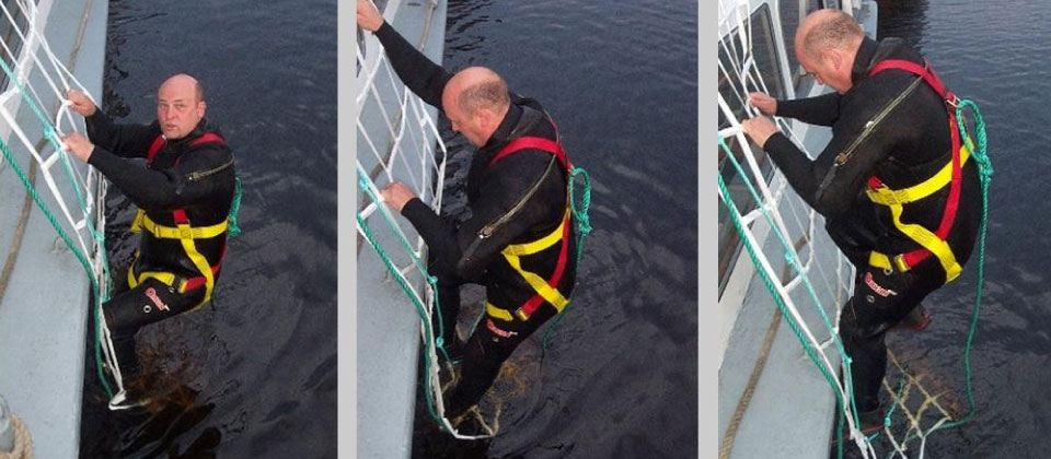 Markus man overboard rescue net